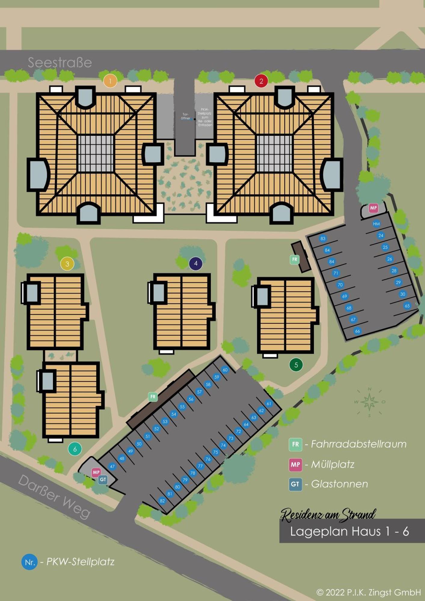 Residenz Am Strand Wohnung 6-74 Zingst Eksteriør billede
